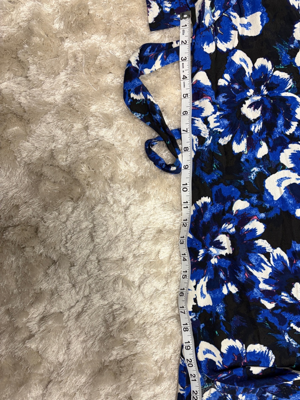 I 🩷 Ronson Women’s Blue Button-Down Floral A-Line Dress: Great Condition - Picture 7 of 10
